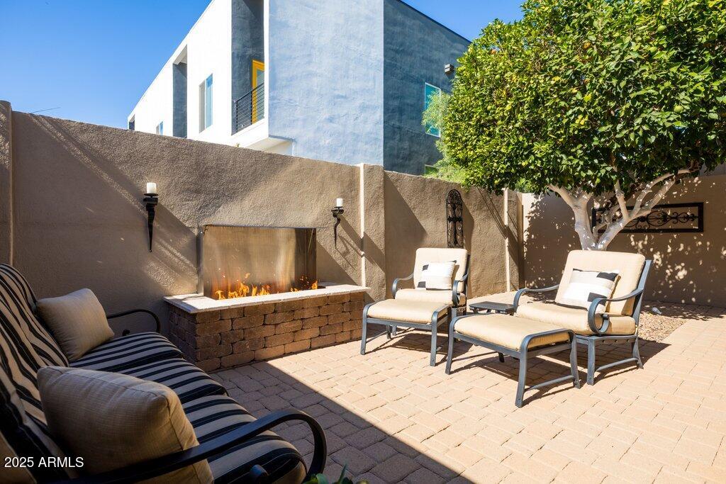 1252 East Medlock Drive Phoenix, AZ 85014 - Photo 15 of 33 Gas Fire Feature on Patio