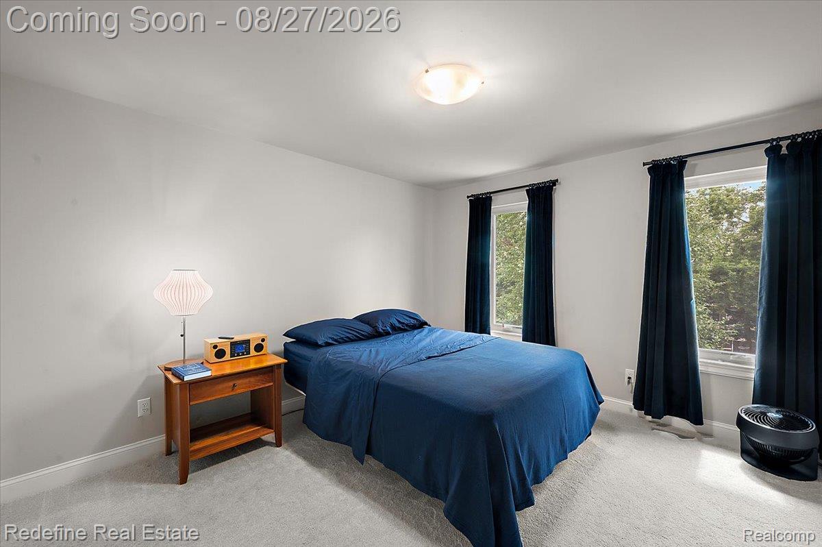 149 Woodward Avenue Rochester, MI 48307 - Photo 24 of 51 Neutral wall color, wall-to-wall carpeting, dual windows, and ceiling-mounted light fixture