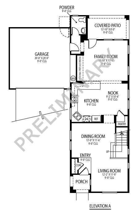 2047 South Colt Drive Gilbert, AZ 85295 - Photo 8 of 9 Downstairs Floorplan
