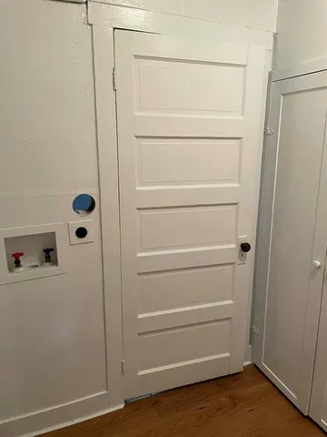 a view of a walk in closet
