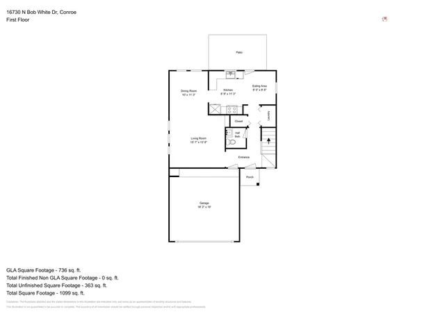 $1,745 | 16730 North Bob White Drive, Conroe, TX 77385