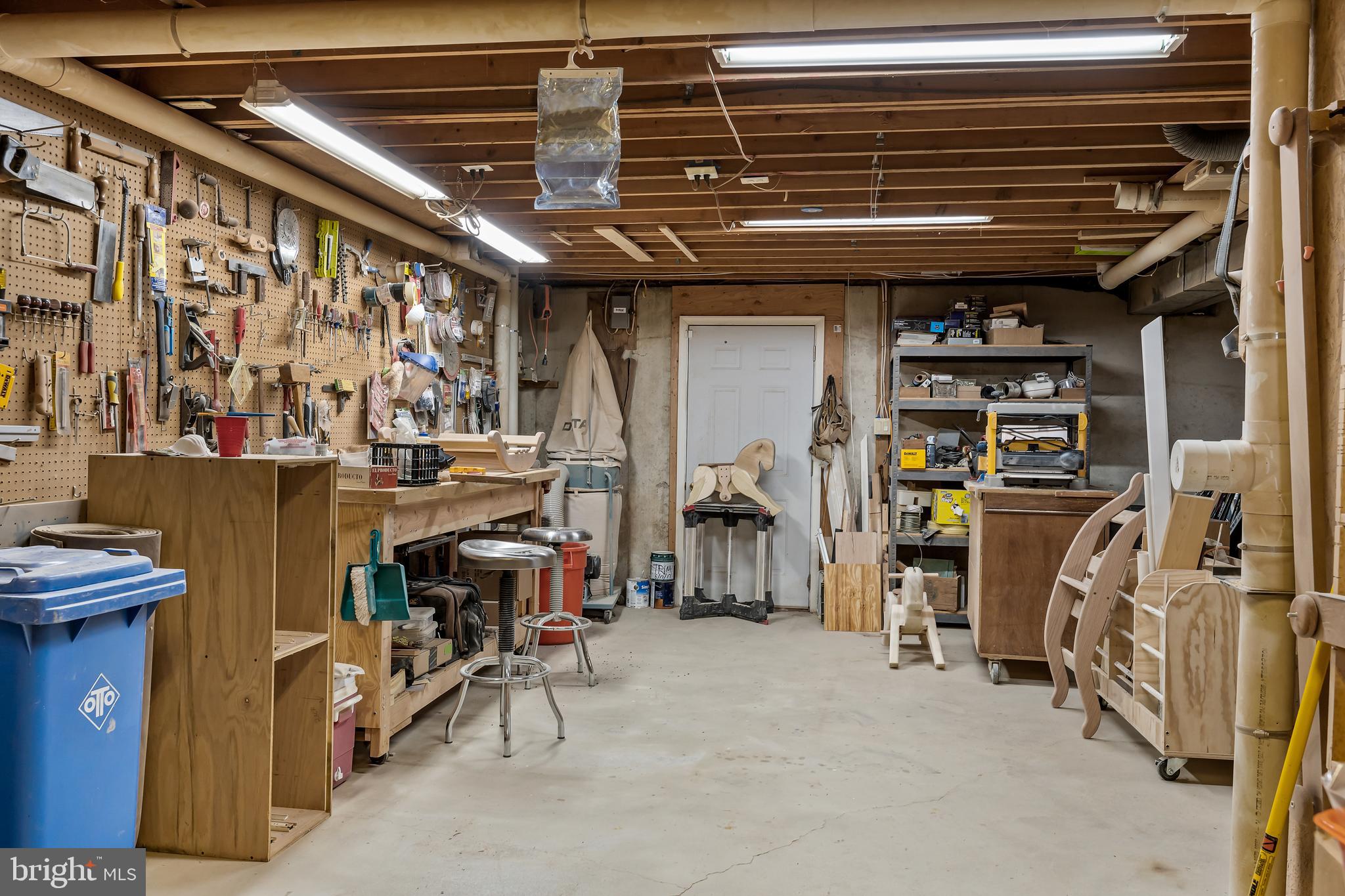 7 Clearbrook Lane Sewell, NJ 08080 - Photo 33 of 45 Basement Workshop w/Walk-Out Stairs