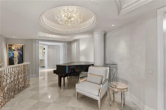 a view of dining room with furniture