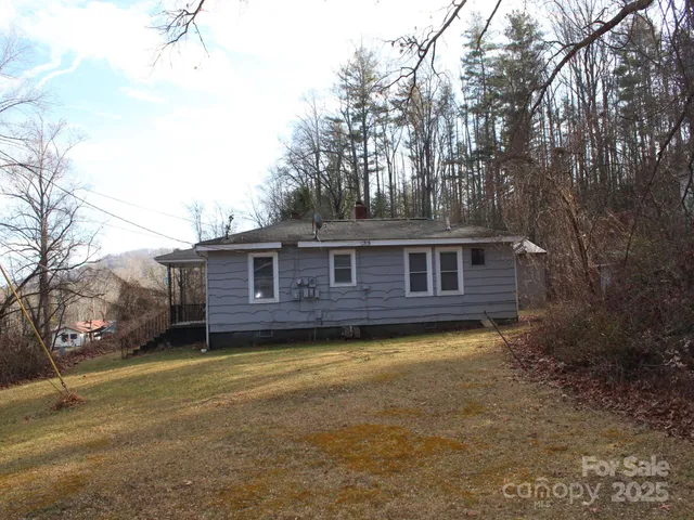 a backyard of a house