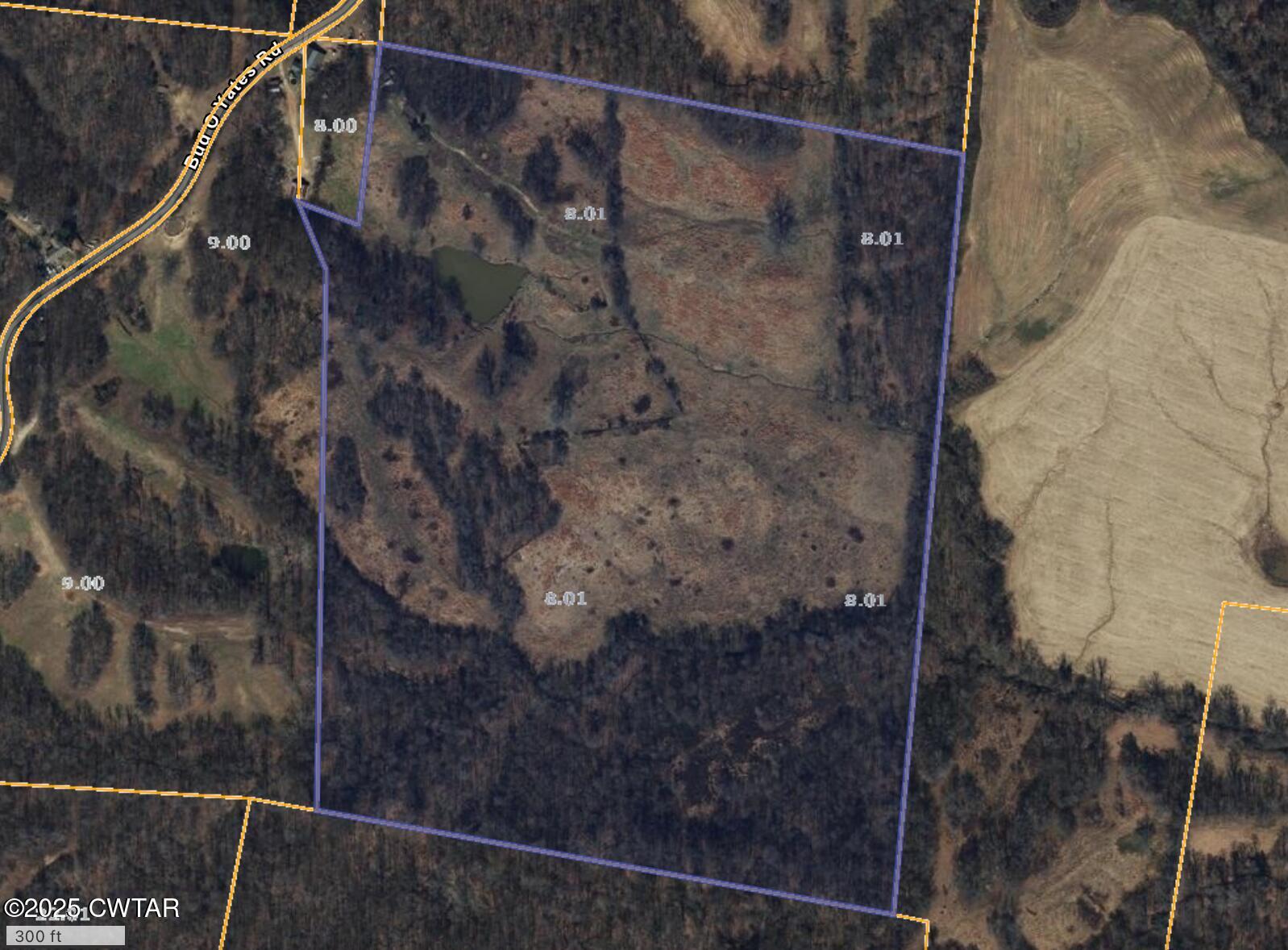 0 Bud O Yates Road Obion, TN 38240 - Photo 9 of 9 Aerial View from Tennessee Property View