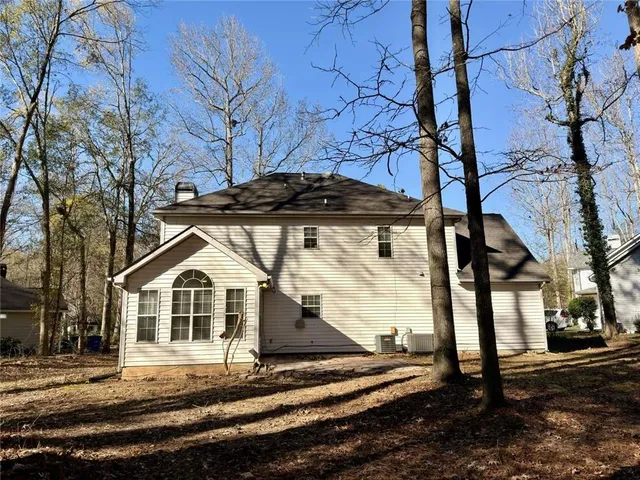 a view of a street with houses