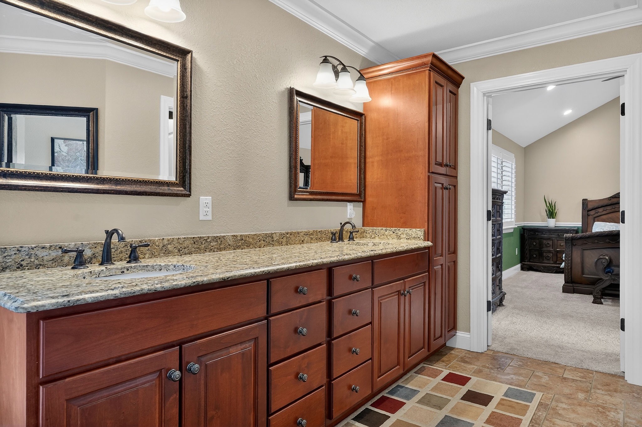 933 John Henry Lewis Road Dunlap, TN 37327 - Photo 64 of 100 a bathroom with a granite countertop sink mirror and