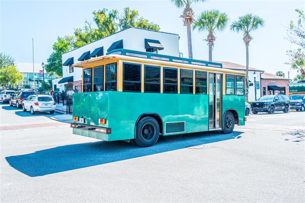 245 South Rhodes Street Mount Dora, FL 32757 - Photo 45 of 64 a front view of a house with a garden and parking