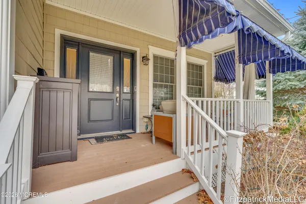 a view of front door of house