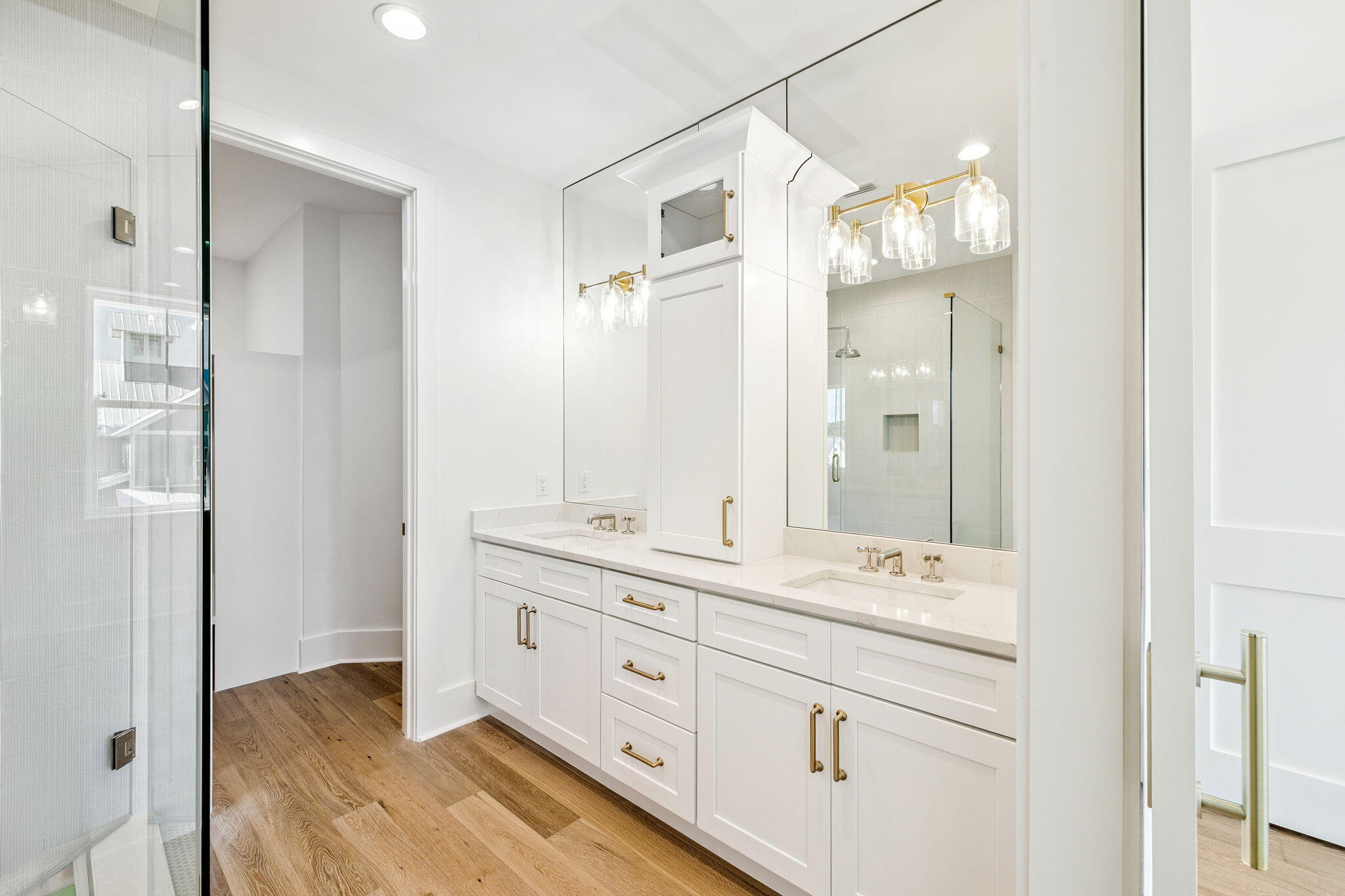 141 Grande Pointe Dr Inlet Beach Inlet Beach, FL 32461 - Photo 30 of 64 a bathroom with a double vanity sink mirror and double