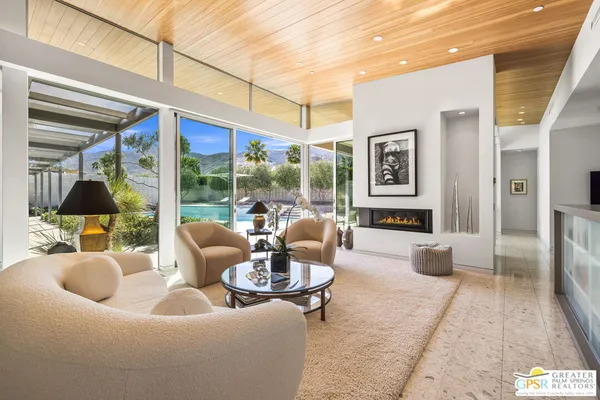 a very nice looking room with a large window