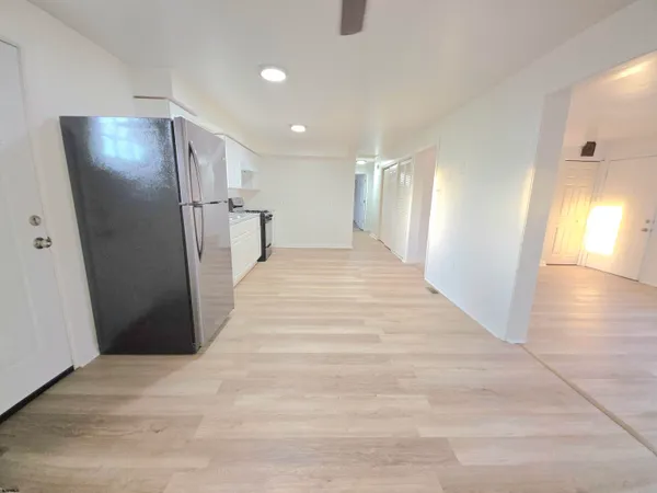 a view of hallway with stairs