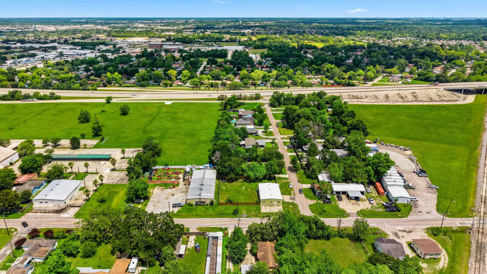 516 Cedar Bayou Road Baytown, TX 77520 - Photo 15 of 16 an aerial view of a houses with a yard