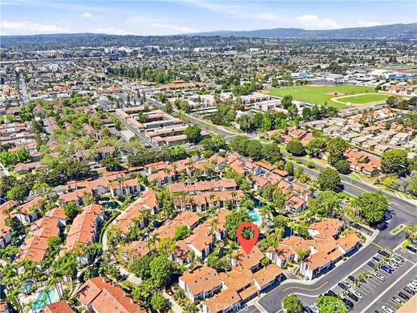 an aerial view of a city