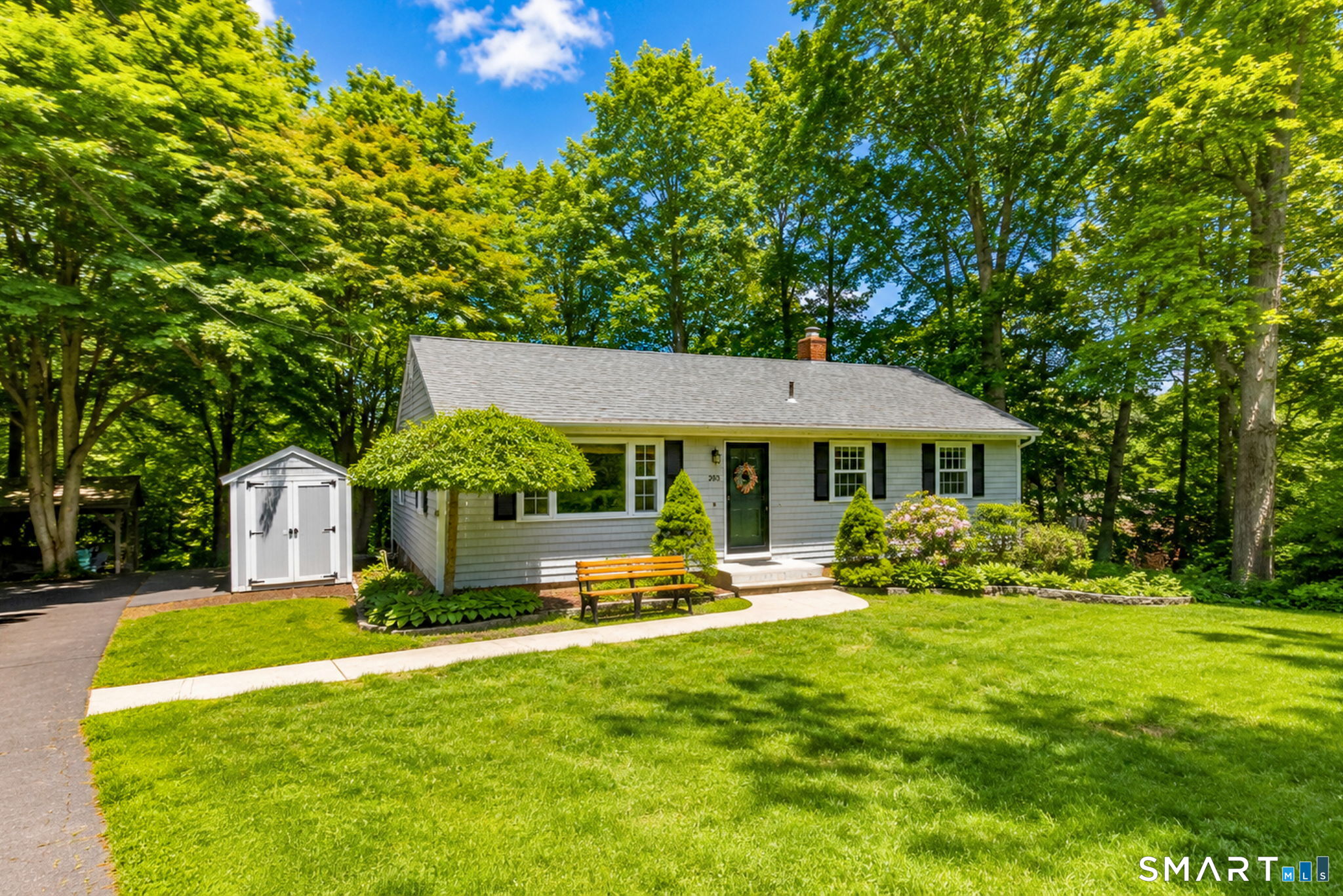 Tucked away on a quiet cul-de-sac, yet convenient to all that Fairfield has to offer. Easy one-level living in this updated ranch, with additional room for expansion in the lower level walkout basement.