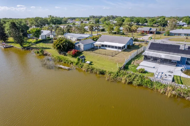a view of a lake with a mountain