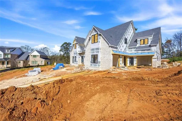 a view of houses with a outdoor space