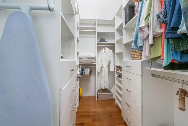 a view of walk in closet