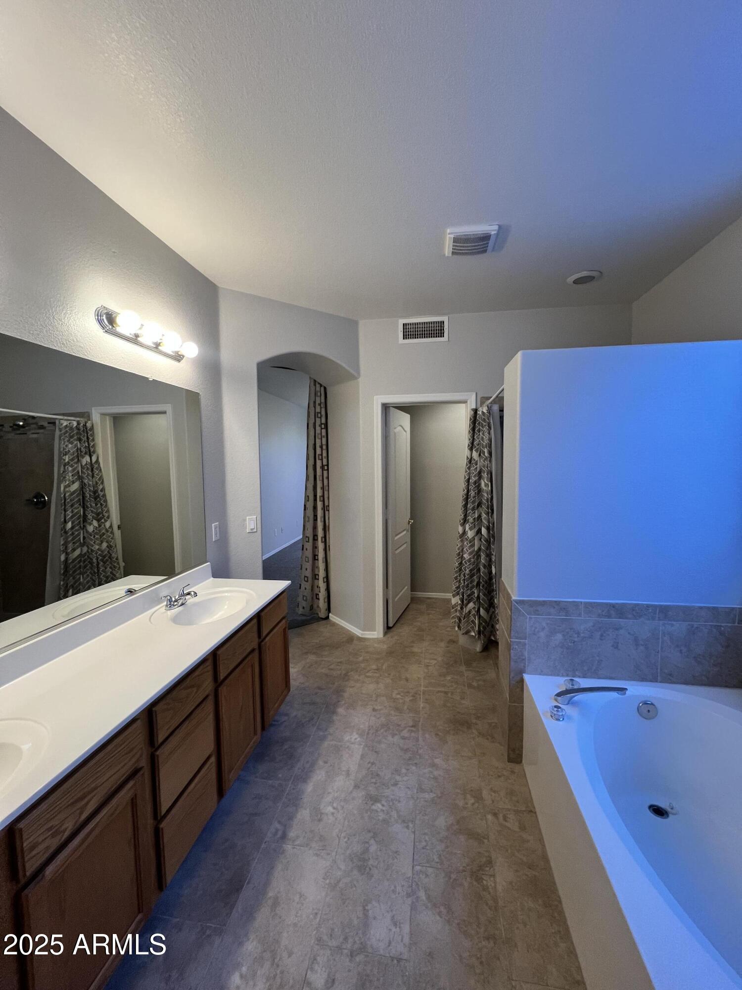 20582 North 92nd Lane Peoria, AZ 85382 - Photo 10 of 30 a large bathroom with a tub sink and mirror