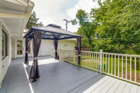 a view of a roof deck