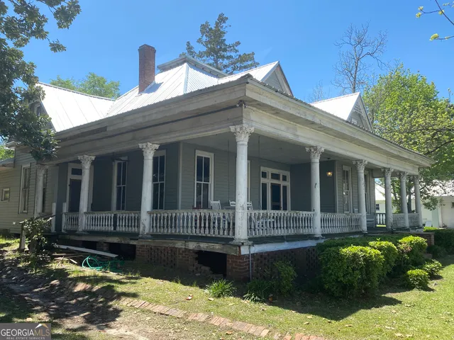 a front view of a house