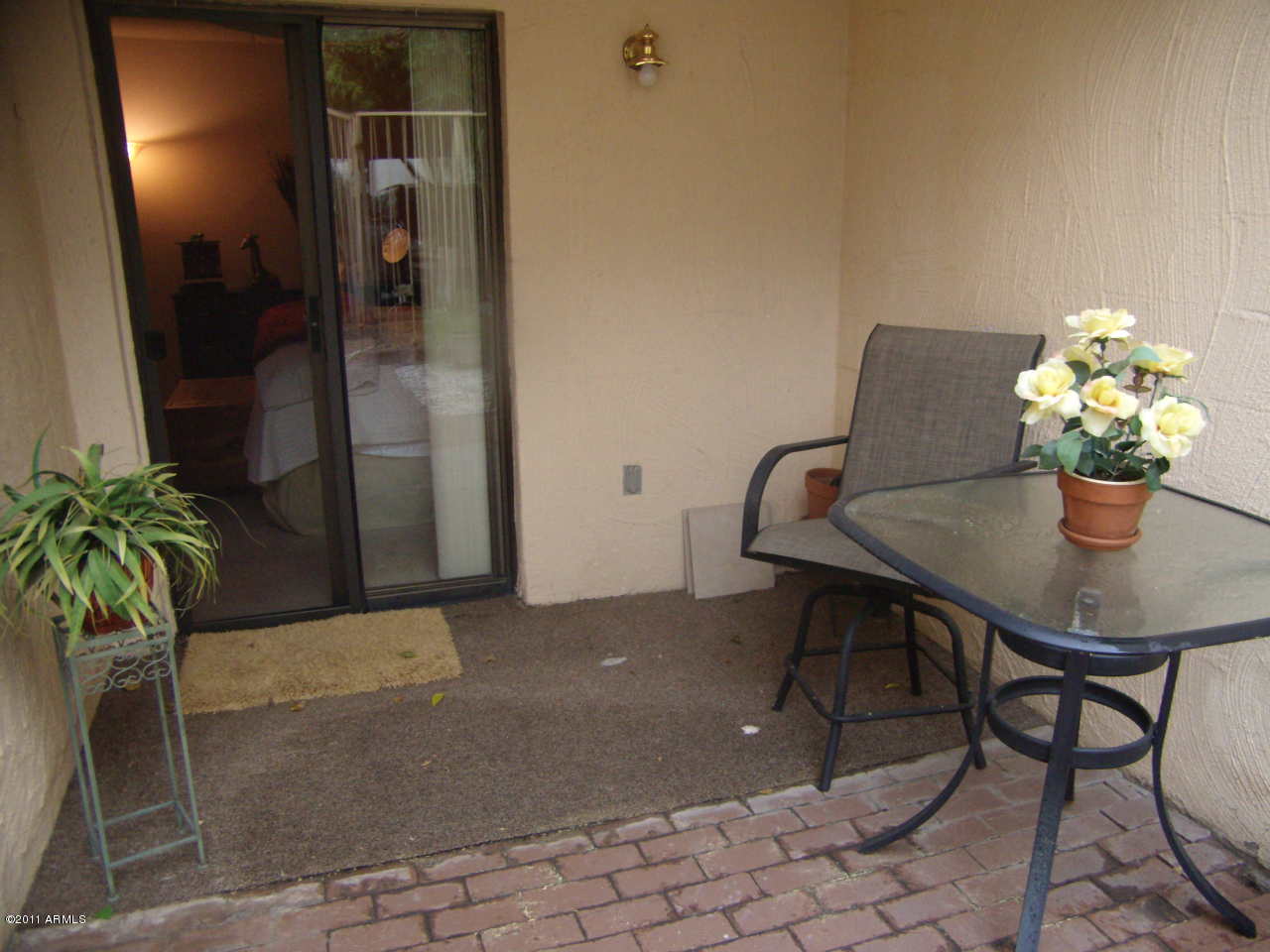 4201 East Camelback Road, Unit 19 Phoenix, AZ 85018 - Photo 25 of 27 Patio off the Master Bedroom