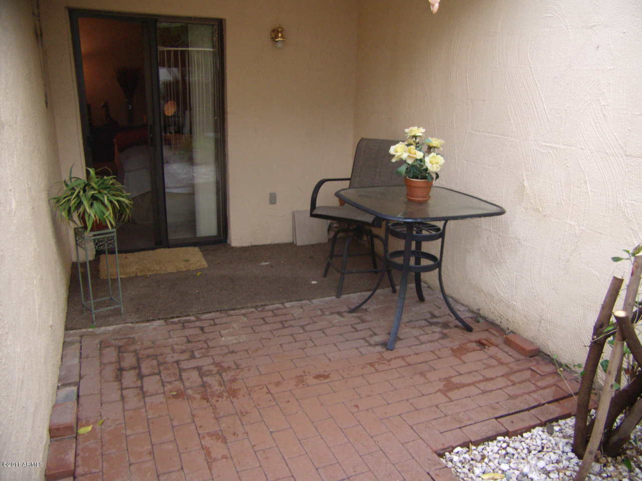 4201 East Camelback Road, Unit 19 Phoenix, AZ 85018 - Photo 26 of 27 Patio off the Master Bedroom