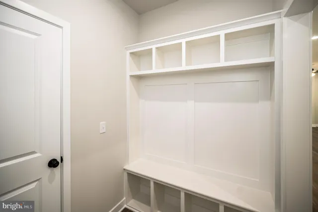 a close view of closet
