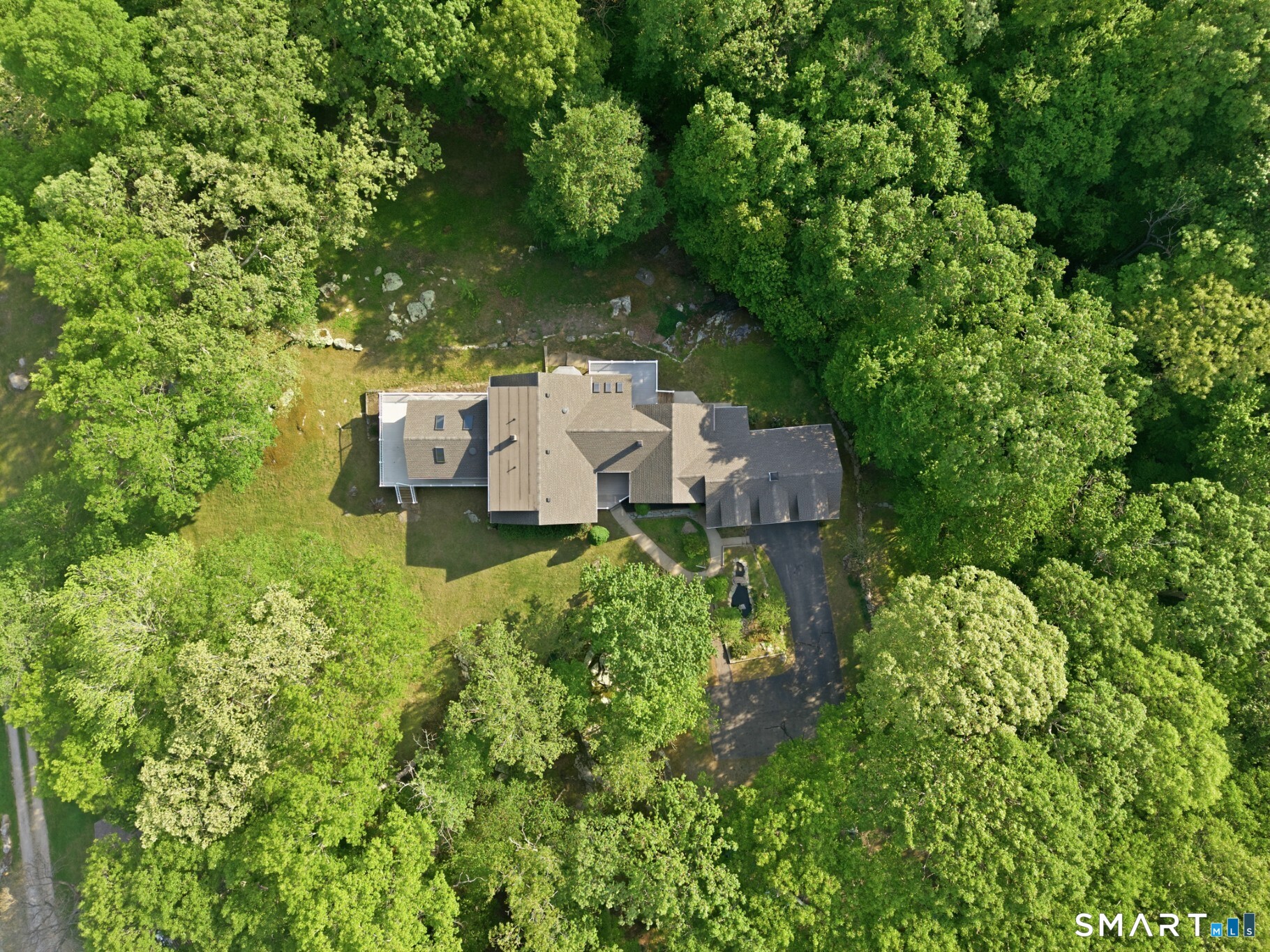70 Mahoney Road Colchester, CT 06415 - Photo 38 of 40 an aerial view of a house with a yard