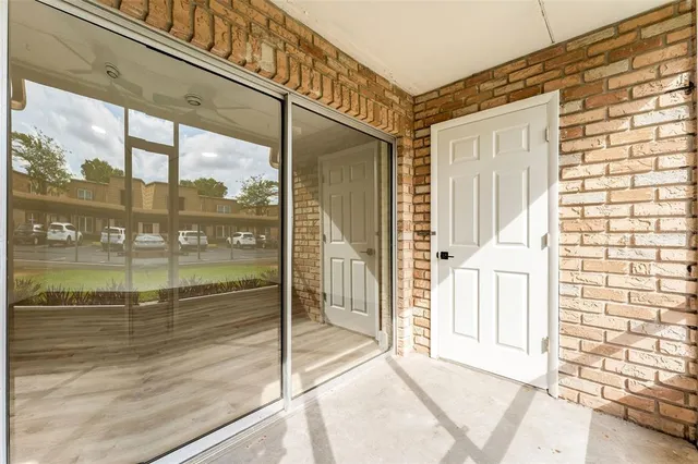 a view of front door