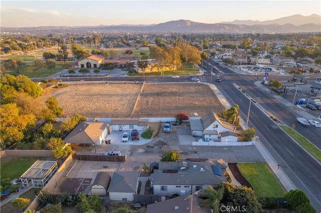 a view of a city with mountains