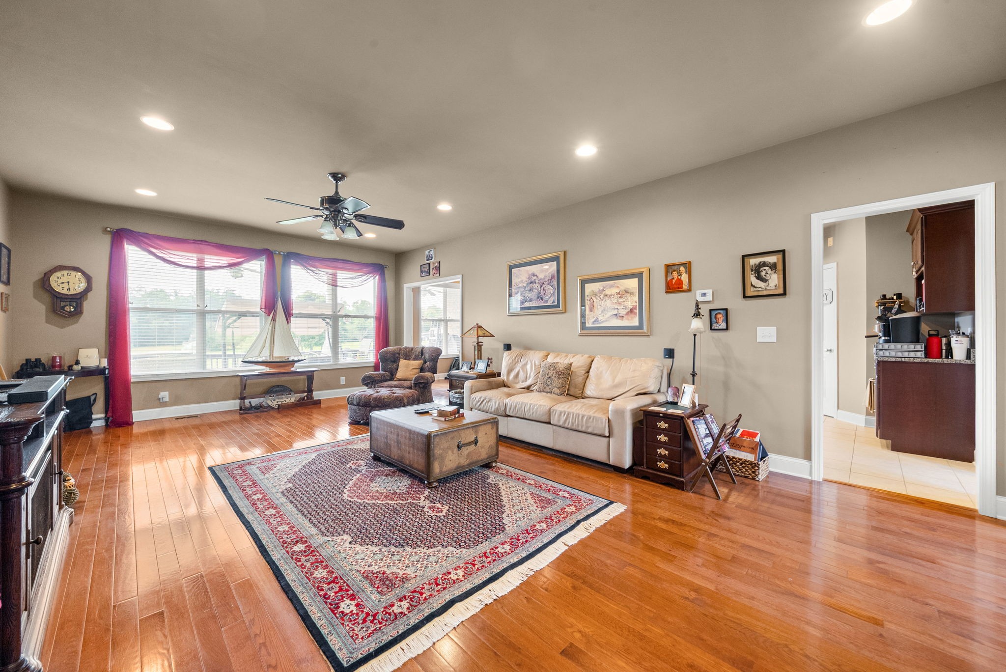 4940 Marion Road Cunningham, TN 37052 - Photo 7 of 43 a living room with furniture hard wood floor and a table