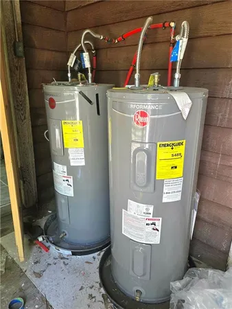 a view of water heater room