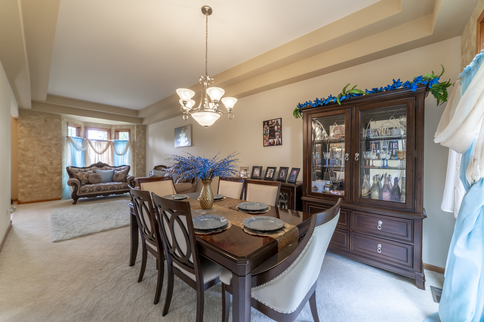 1071 Yamma Ridge New Lenox, IL 60451 - Photo 8 of 51 a view of a dining room with furniture window and wooden floor