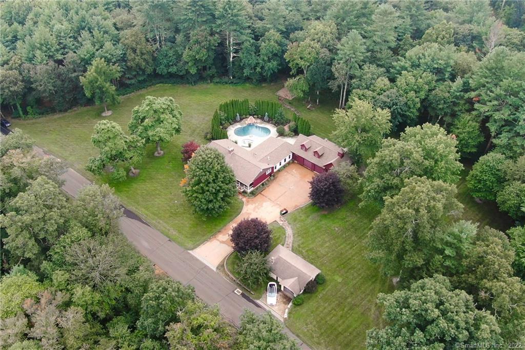 537 Cook Hill Road Killingly, CT 06239 - Photo 1 of 1 an aerial view of a house with outdoor space and lake view