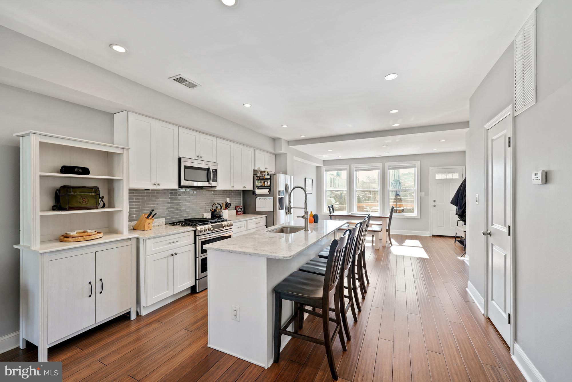 225 Channing Street Northeast Washington, DC 20002 - Photo 6 of 28 Gourmet Kitchen with Breakfast Bar