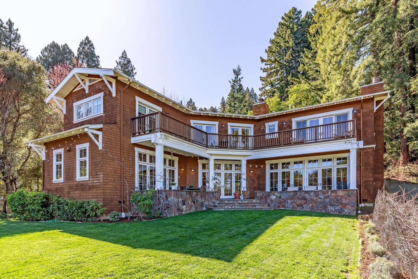 a view of a house with a swimming pool