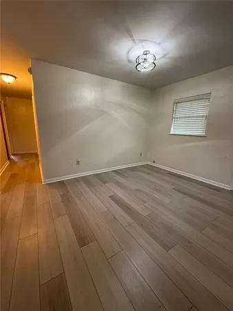 an empty room with a space