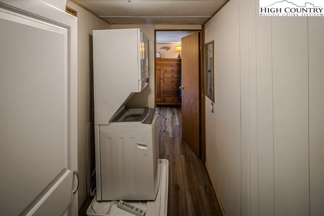 a bathroom with a sink vanity and a mirror