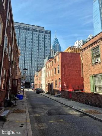 a view of street with building