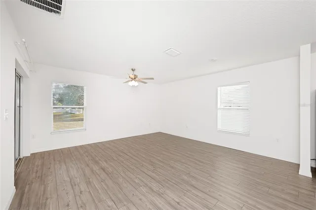 a view of an empty room