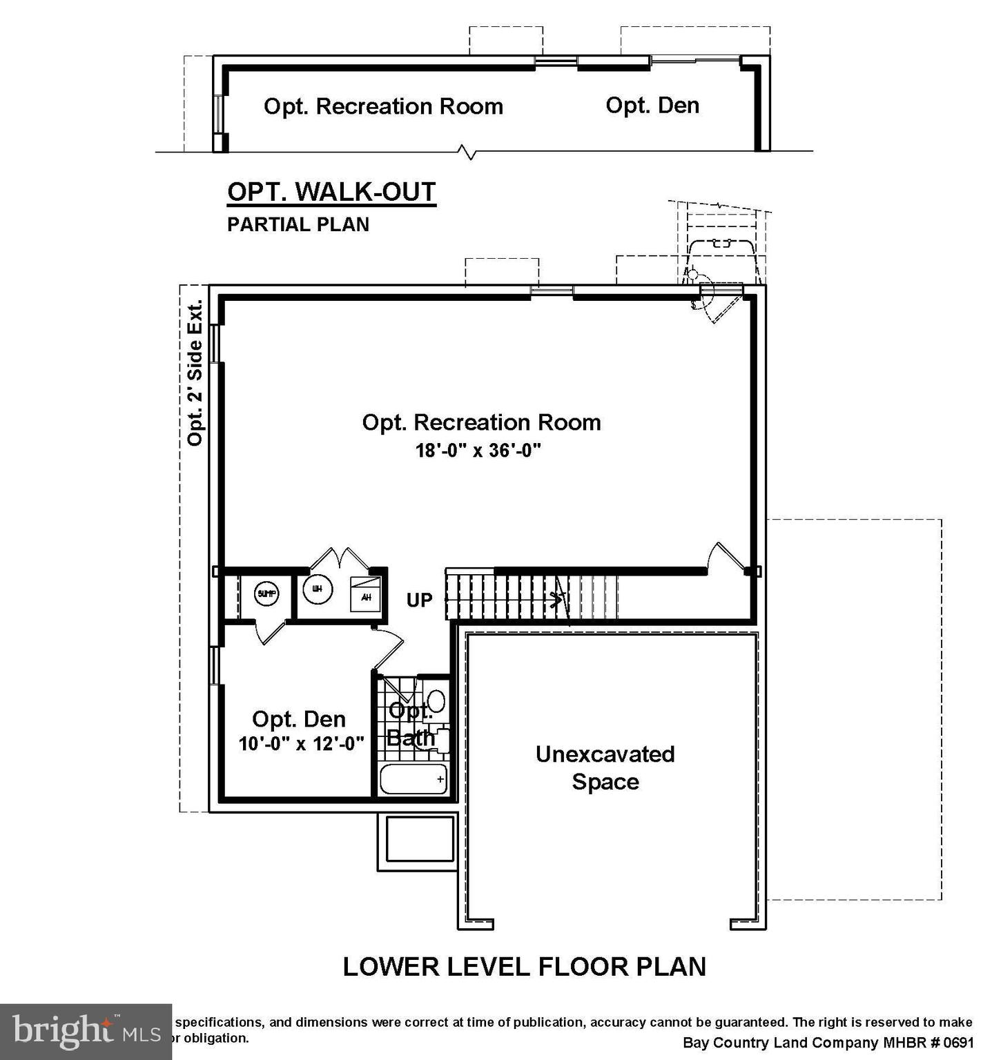 1405 Insey Road Annapolis, MD 21409 - Photo 12 of 13 Lower level floor plan with optional full bath