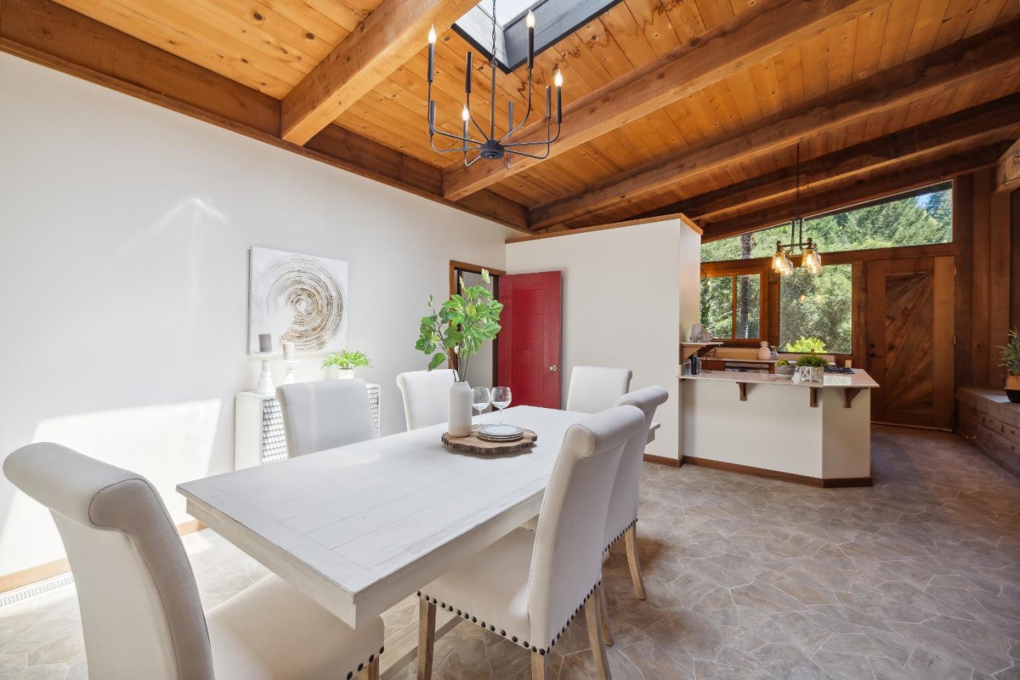10845 Vineland Road Ben Lomond, CA 95005 - Photo 23 of 77 a dining room with furniture and window