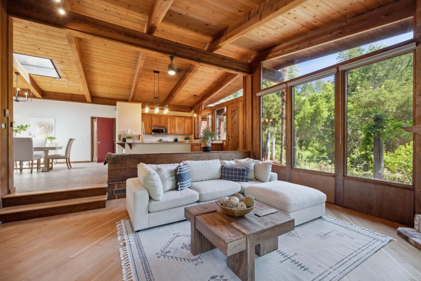 10845 Vineland Road Ben Lomond, CA 95005 - Photo 6 of 77 a living room with furniture and a large window
