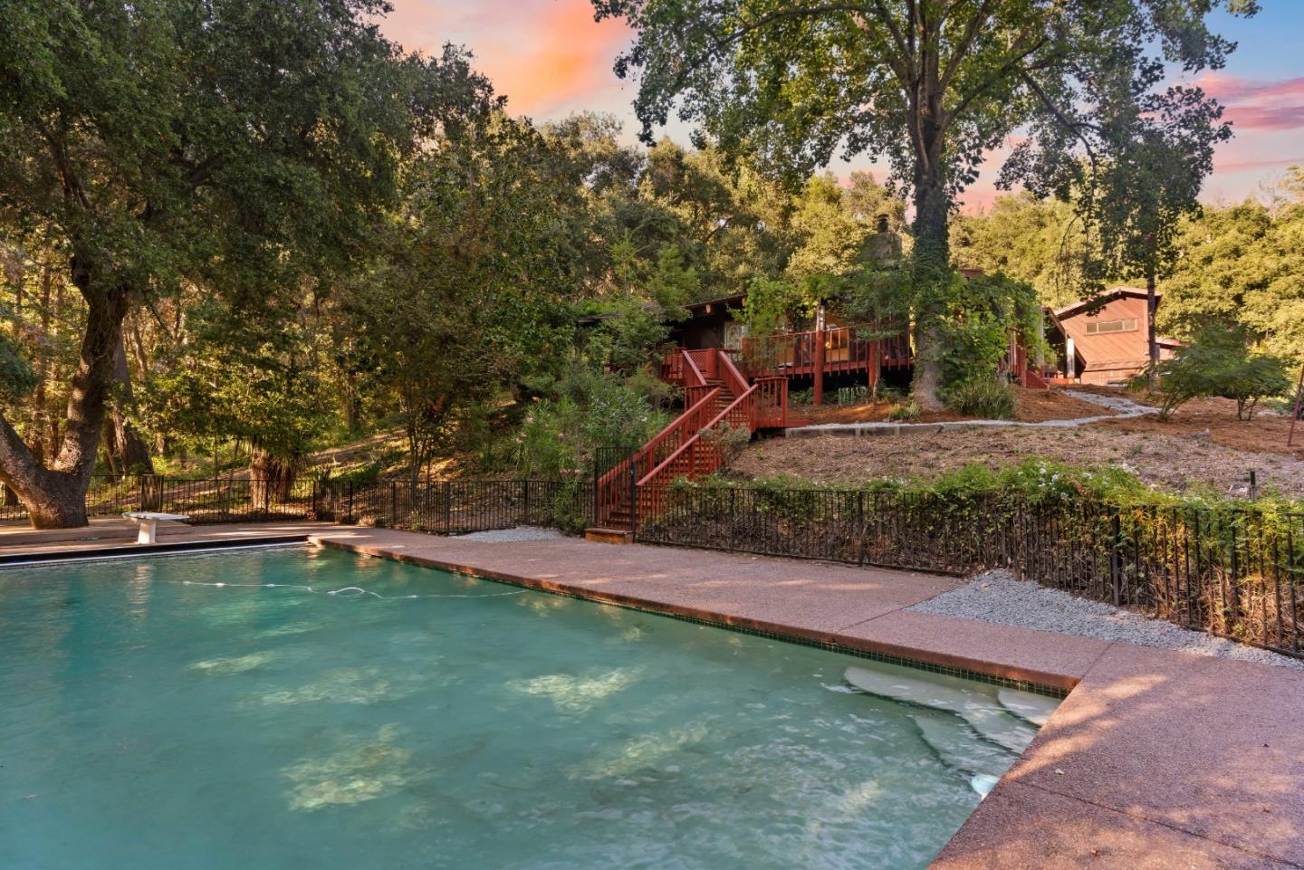 10845 Vineland Road Ben Lomond, CA 95005 - Photo 66 of 77 a view of a backyard with swimming pool