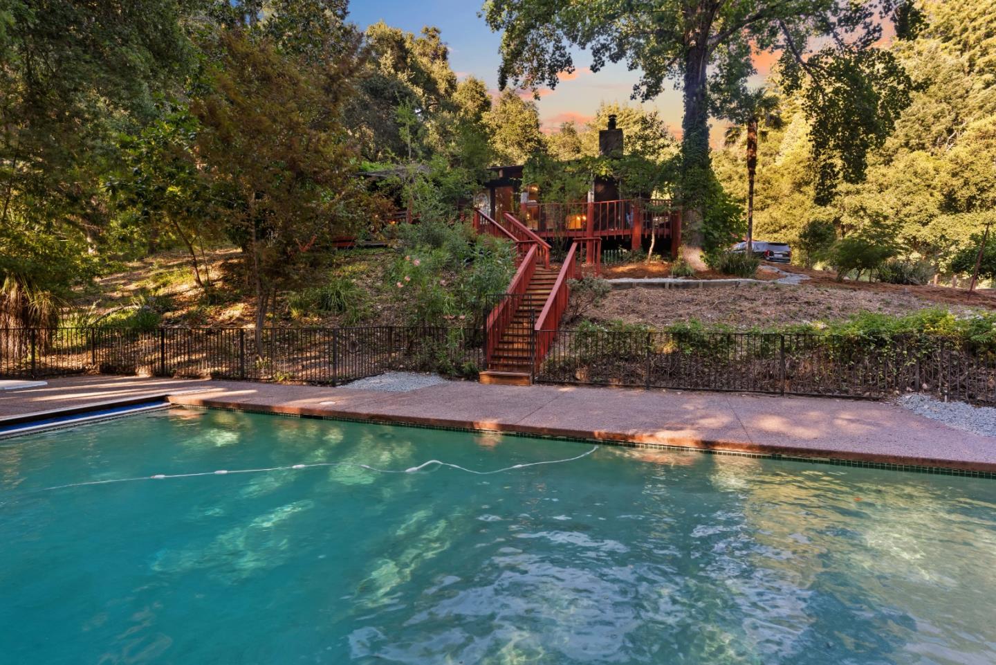 10845 Vineland Road Ben Lomond, CA 95005 - Photo 67 of 77 a view of a backyard with swimming pool