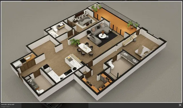 a front view of a house with a ocean view