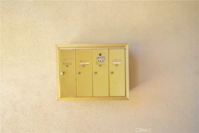 a view of a door and a window