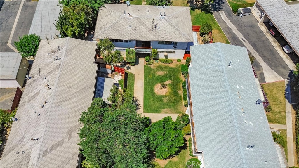 163 North Center Street Redlands, CA 92373 - Photo 33 of 37 an aerial view of residential house with outdoor space and swimming pool
