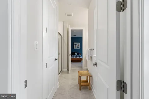 a storage room with furniture